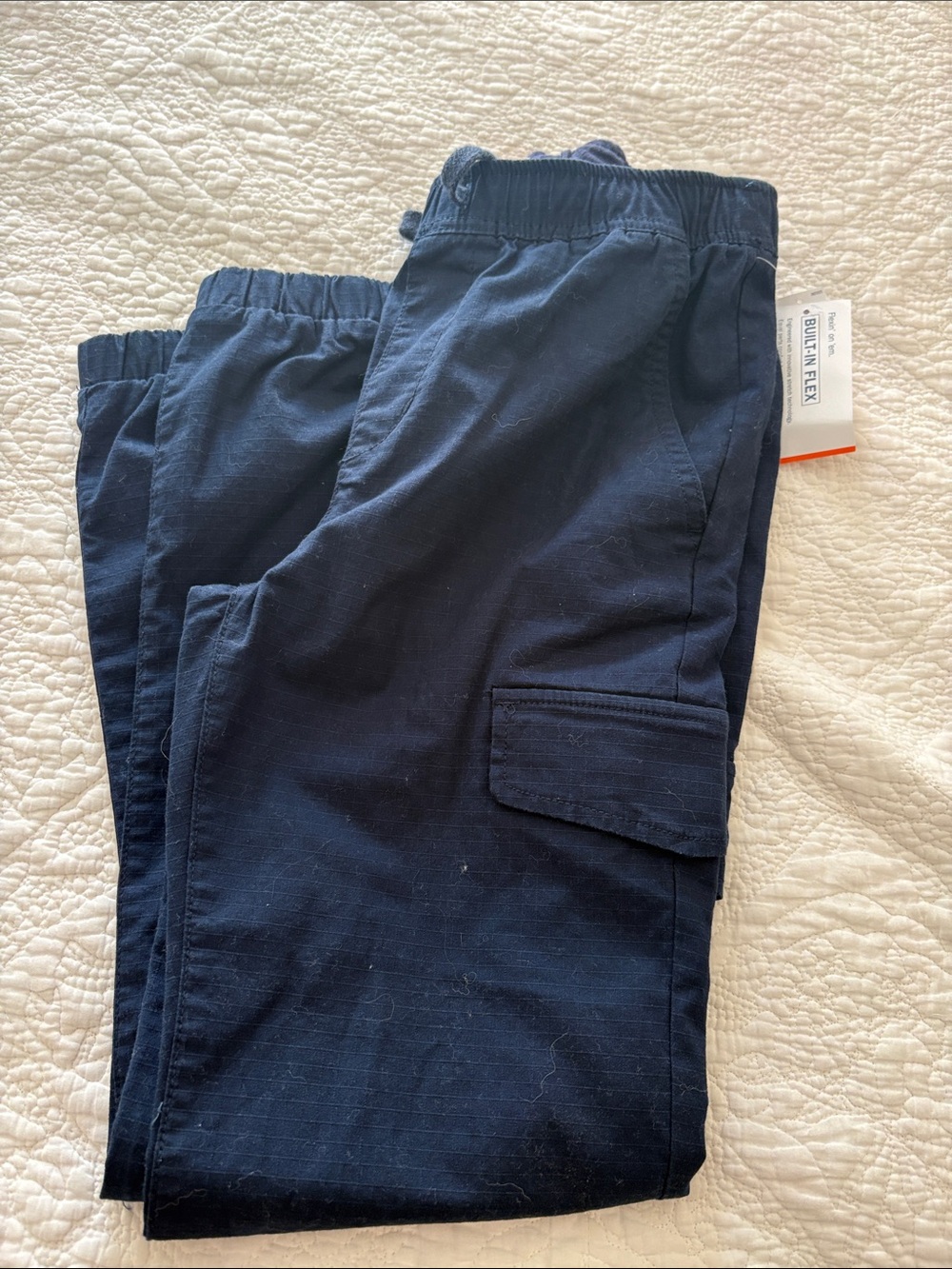 Old Navy Navy Blue Kids Cargo Pants w/built in flex